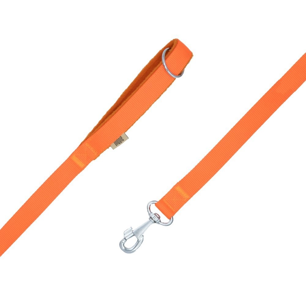 Doggie Polar Dokumadan El Yapımı Köpek Gezdirme Kayışı 2.5x120 Cm Turuncu