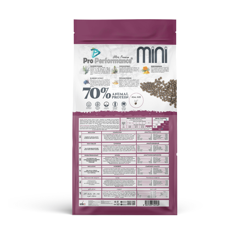 Pro Performance Ultra Premium Hipoalerjenik Kuzu Etli ve Yaban Mersinli Küçük Irk Yavru Köpek Maması 7 Kg