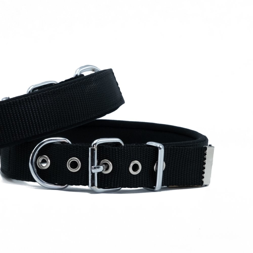 Doggie Comfort Yumuşak Dokuma Köpek Boyun Tasması L 3x47-55 Cm Siyah