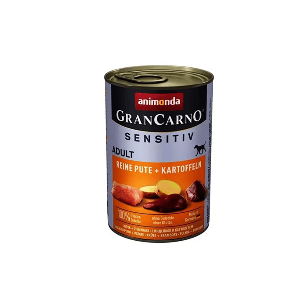 Animonda Gran Carno Sensitiv Hindili Ve Patatesli Köpek Konservesi 400 Gr (6 Adet)