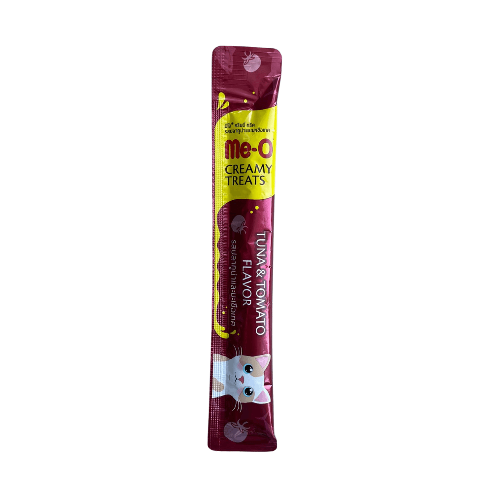 Me-O Kremalı Ton Balıklı Domatesli Sıvı Kedi Ödülü 15 Gr