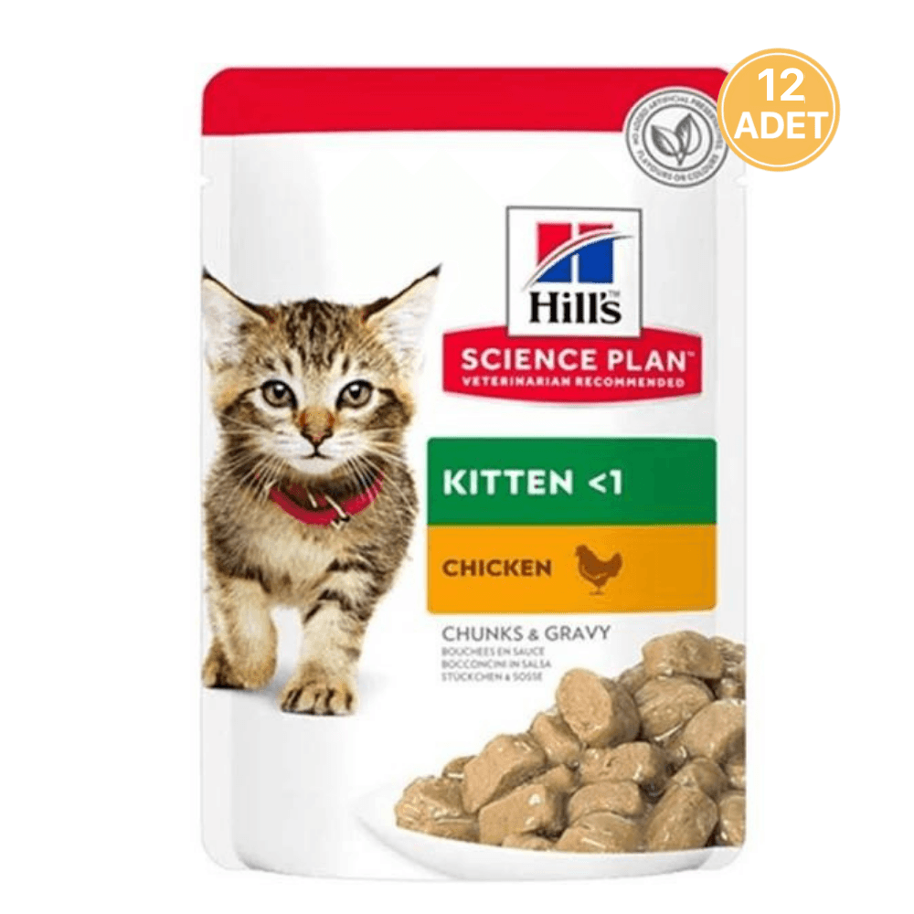 Hill's Tavuk Etli Yavru Kedi Konservesi 85Gr (12 Adet)