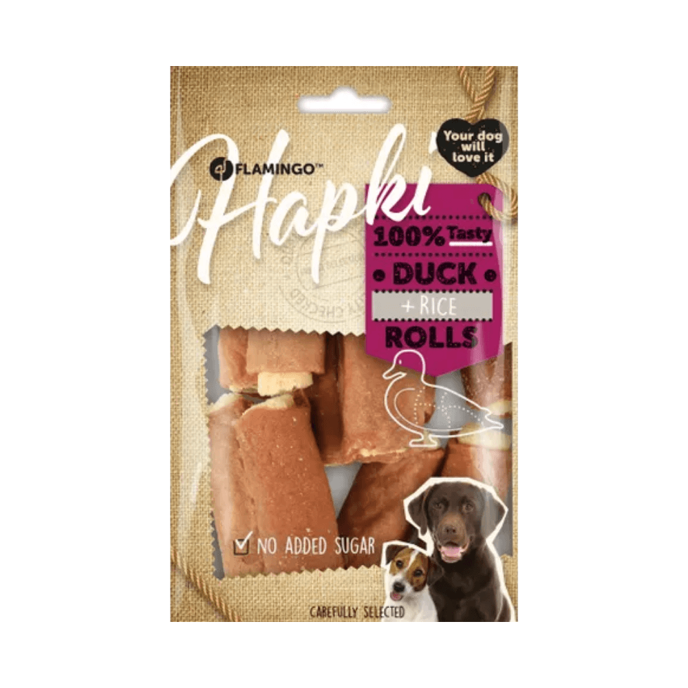 Flamingo Hapki Pirinç Puro Şekilli Ördekli Köpek Ödülü 85 Gr