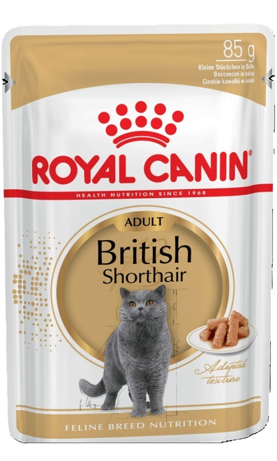 Royal Canin British Shorthair Yetişkin Pouch Kedi Konservesi 85 Gr (12 Adet)