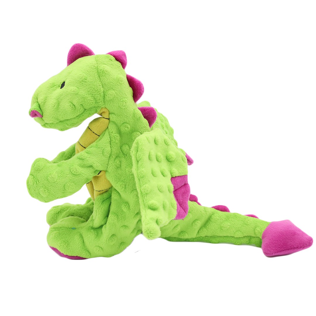 Peggy Chew-It! Koyu Yeşil Ejderha 35 Cm Köpek Oyuncağı (Sesli)