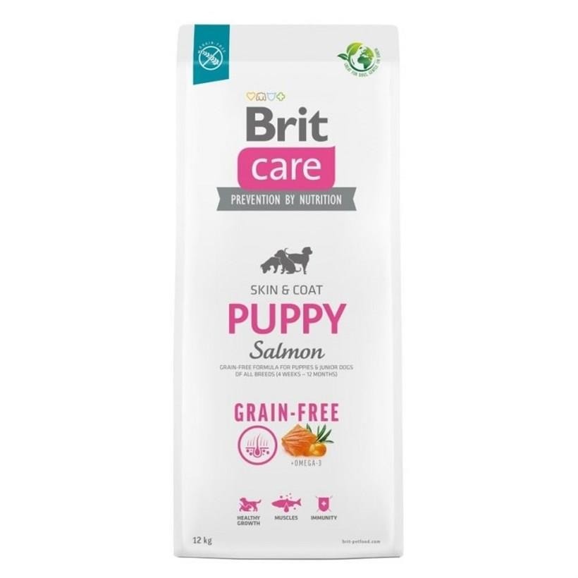 Brit Care Skin & Coat Tüm Irklar için Somonlu Tahılsız Yavru Köpek Maması 12 Kg