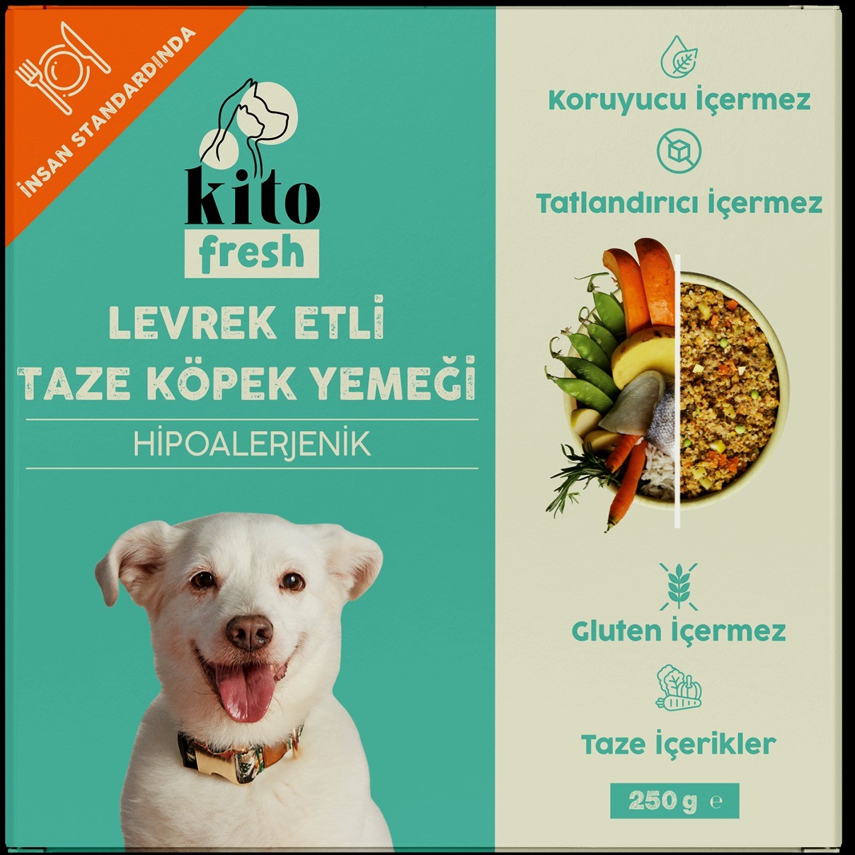 Kito Fresh Levrek Etli Etli Köpek Yemeği 250 Gr