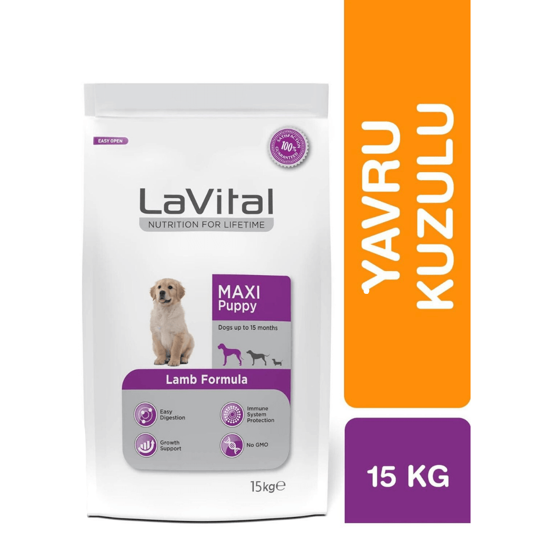 LaVital Kuzu Etli Büyük Irk Yavru Köpek Maması 15 Kg