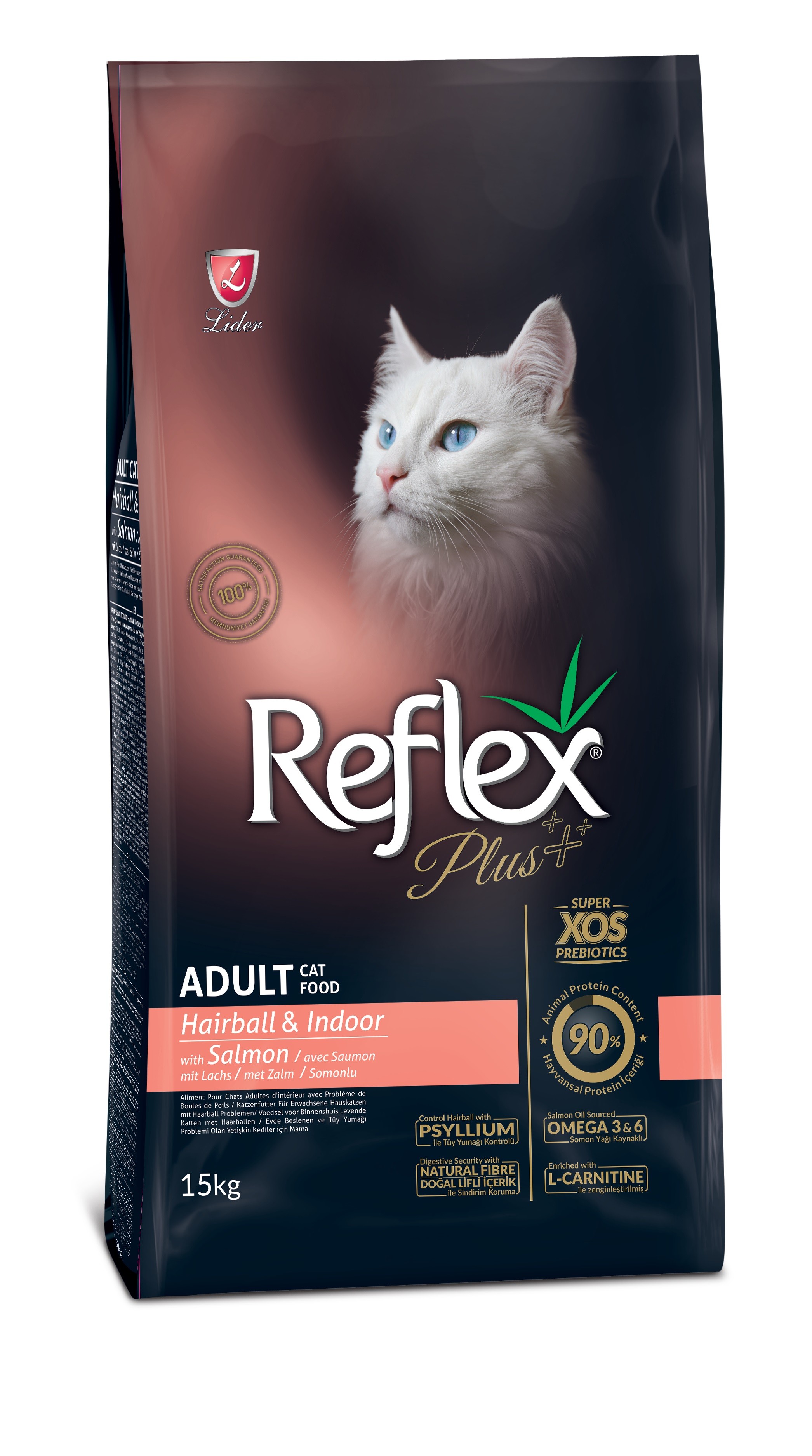 Reflex Plus Hairball Somonlu Yetişkin Kedi Maması 15 Kg