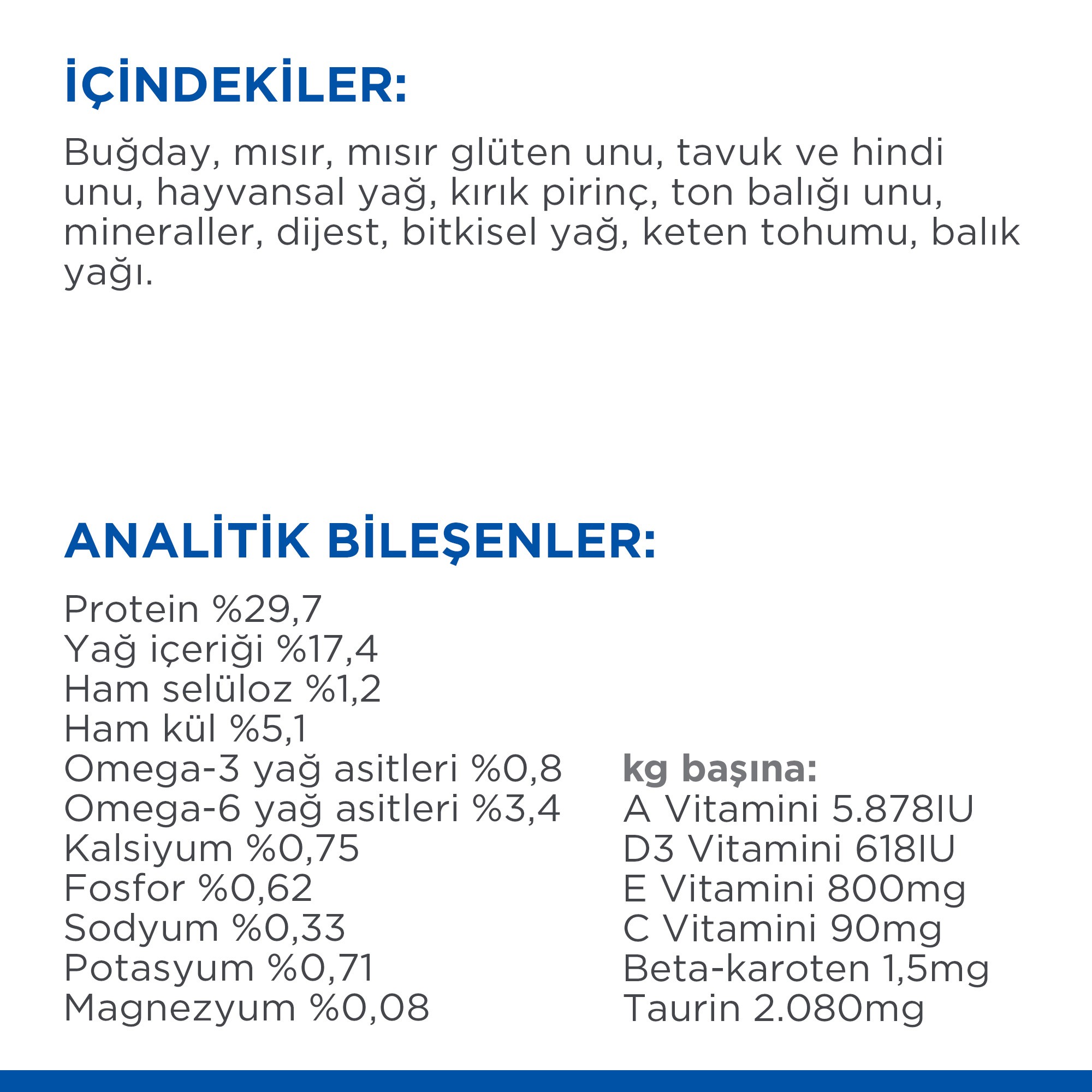 Hill's +7 Ton Balıklı Yaşlı Kedi Maması 1.5 Kg