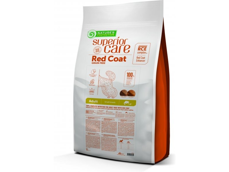 Nature's Protection Red Coat Küçük Irk Somonlu Yetişkin Kızıl Köpek Maması 10 Kg