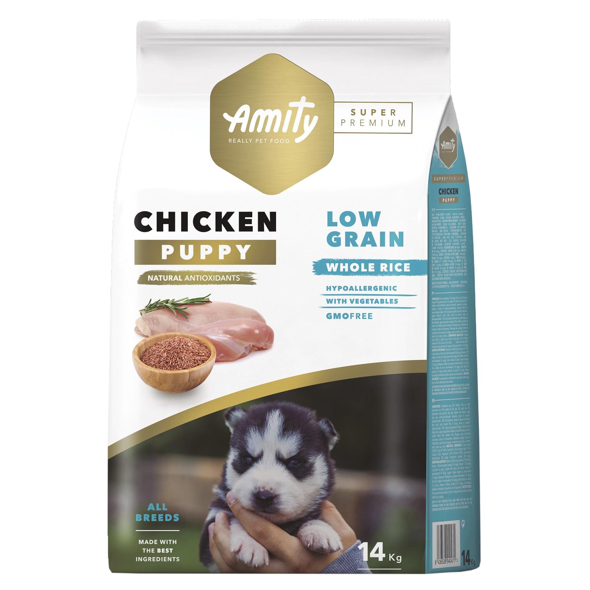 Amity Super Premium Az Tahıllı Tavuk Etli Yavru Köpek Maması 14 Kg