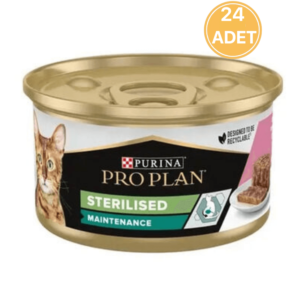 Pro Plan Somon ve Tunalı Kısırlaştırılmış Kedi Konservesi 85 Gr (24 Adet)