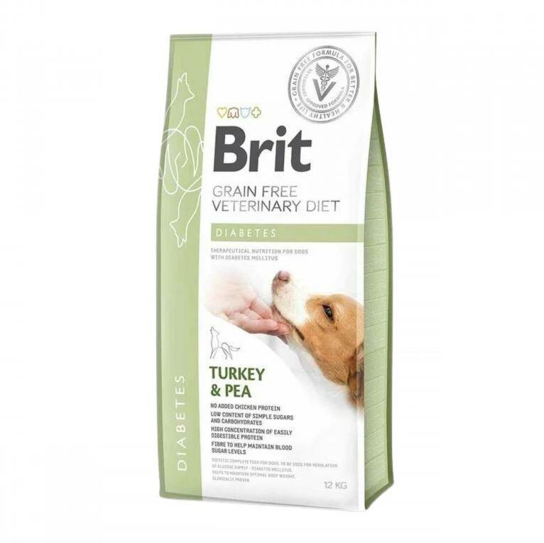 Brit Veterinary Diet Diabetes Diyabet Hastalığı olan Köpekler için Tahılsız Köpek Maması 12 Kg