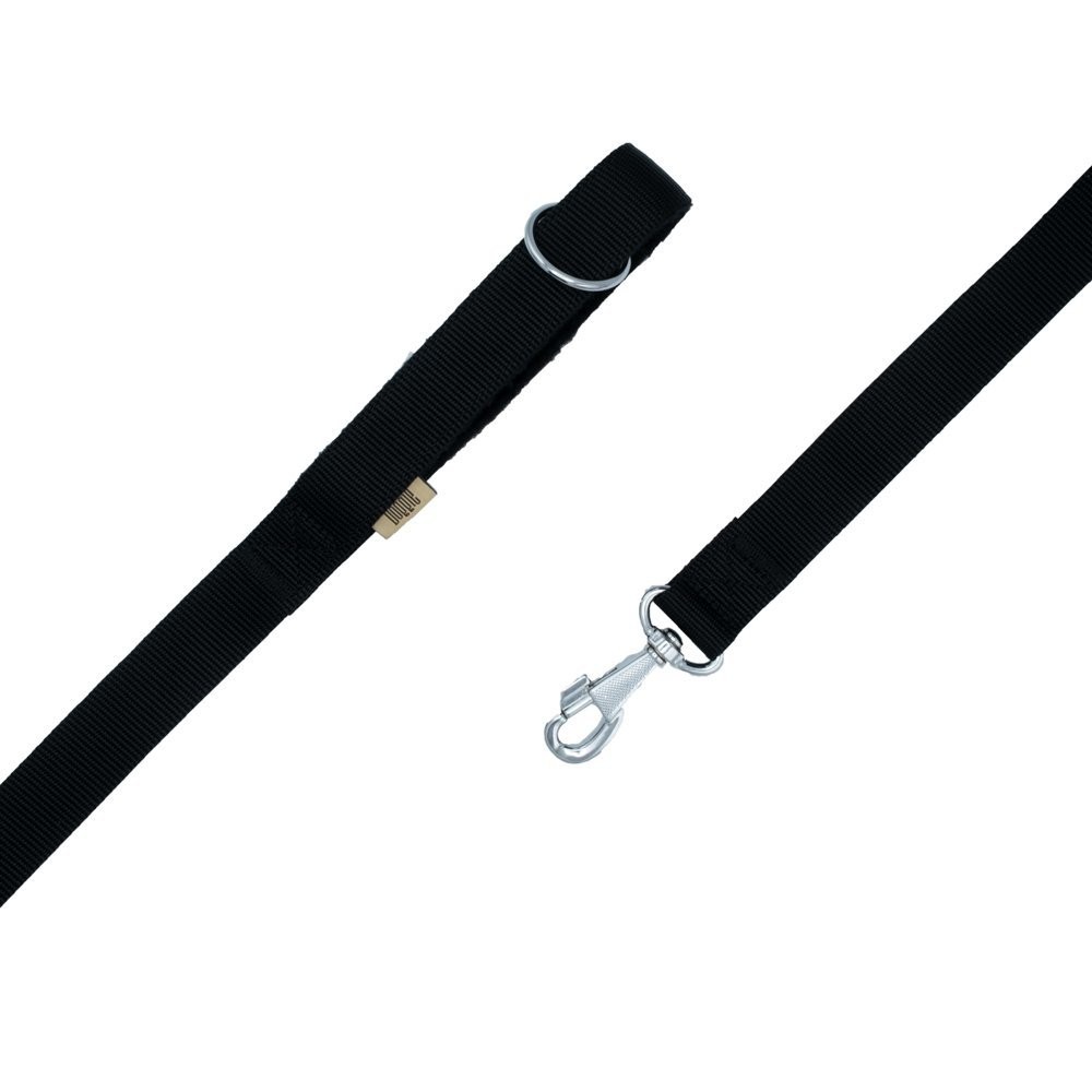 Doggie Polar Dokumadan El Yapımı Köpek Gezdirme Kayışı 3x100 Cm Siyah