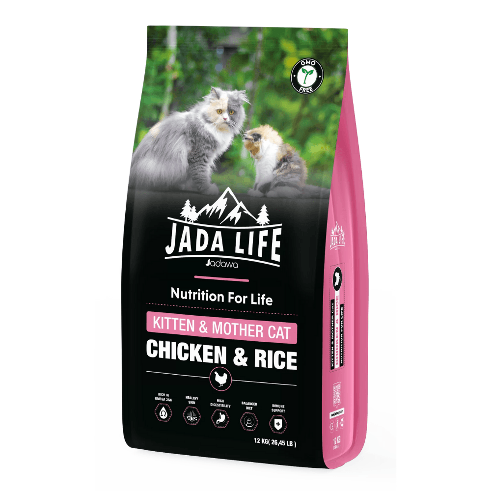Jadawa Jada Life Tavuklu Anne ve Yavıru Kedi Maması 12 Kg + 1 Kg
