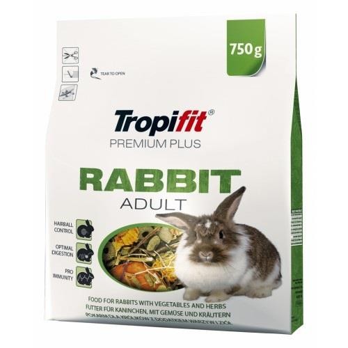TropiFit Premium Plus Yetişkin Tavşan Yemi 750 Gr