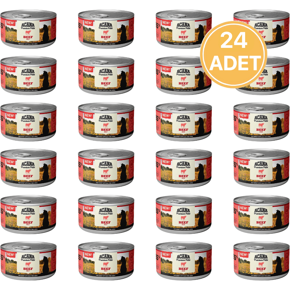 Acana Premium Pate Sığır Etli Yetişkin Kedi Konservesi 85 Gr(24 Adet)