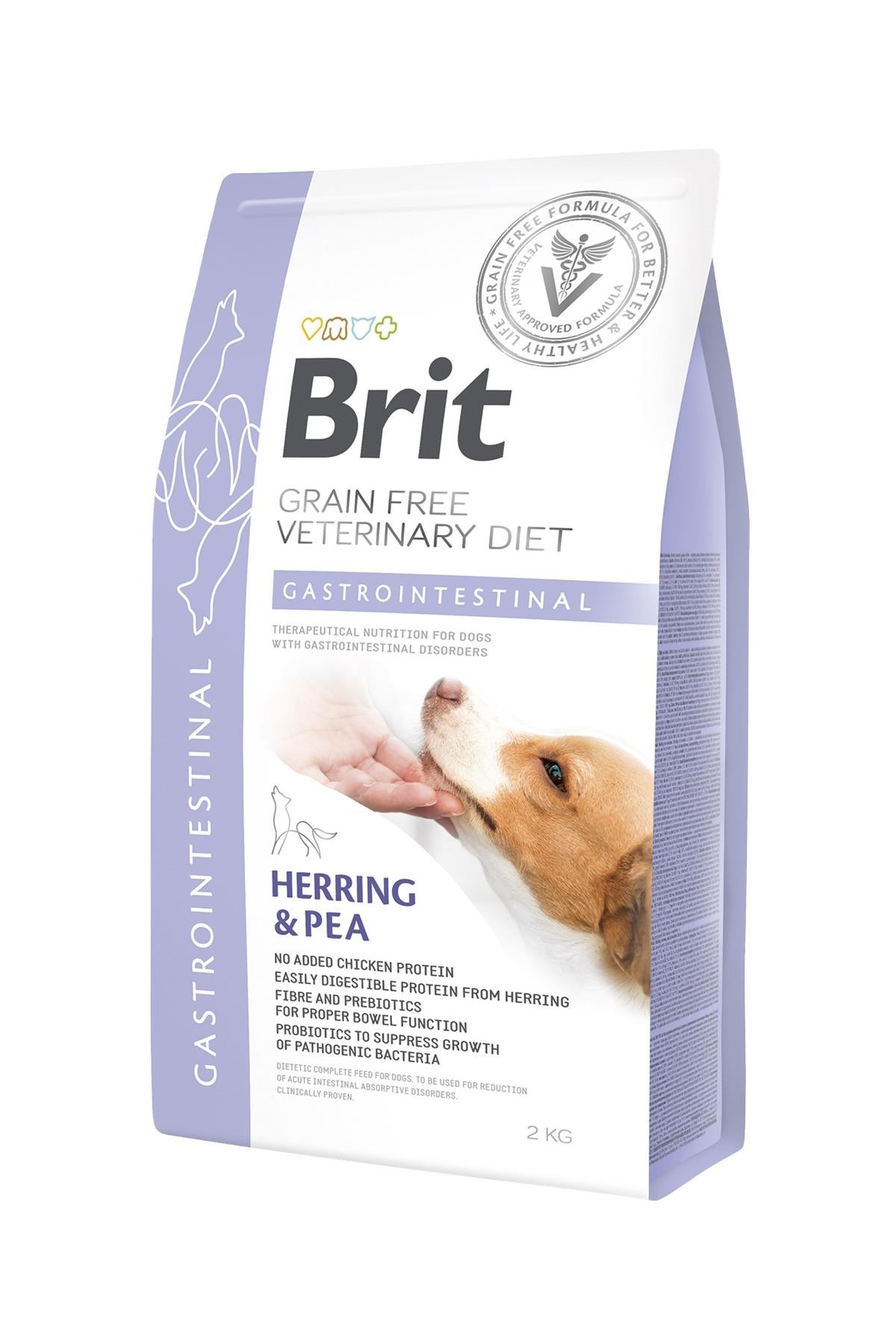 Brit Veterinary Diet Gastrointestinal Sindirim Sistemi Destekleyici Tahılsız Köpek Maması 2 Kg