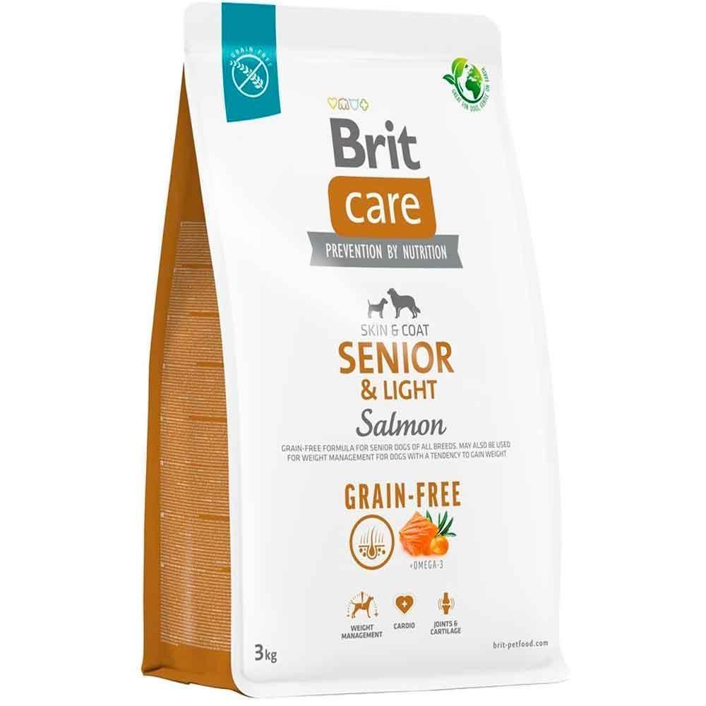 Brit Care Senior Light Skin & Coat Somonlu Tahılsız Yaşlı Köpek Maması 3 Kg