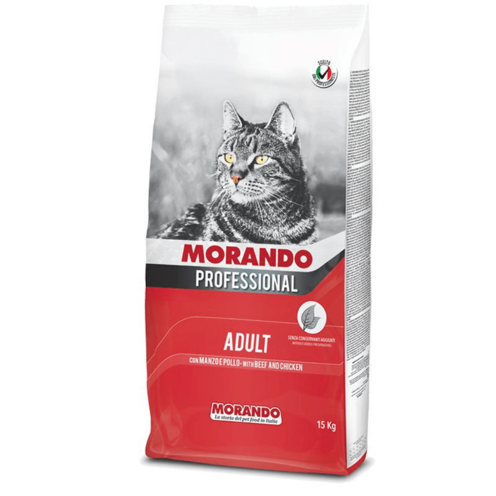 Morando Professional Tavuklu ve Dana Etli Yetişkin Kedi Maması 15 Kg