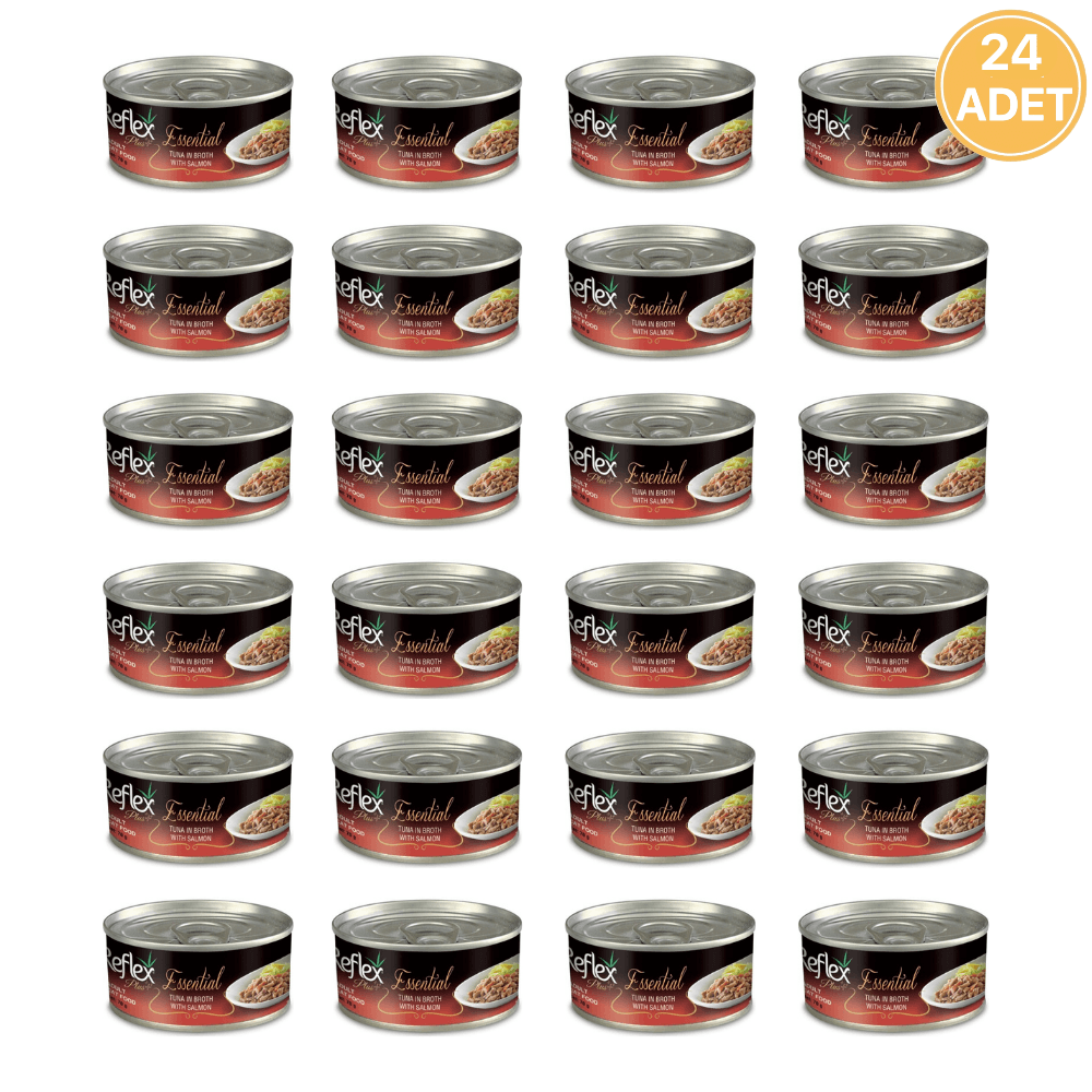 Reflex Plus Essential Ton Balıklı Somonlu Kedi Konservesi 70 Gr (24 Adet)