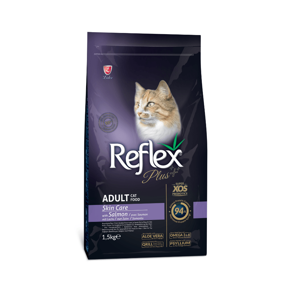 Reflex Plus Skin Care Somonlu Yetişkin Kedi Maması 1.5 Kg (3 Adet)