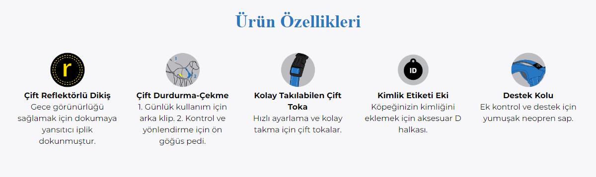 Rogz Utility Explore Tuig XL Geel Göğüs Tasması