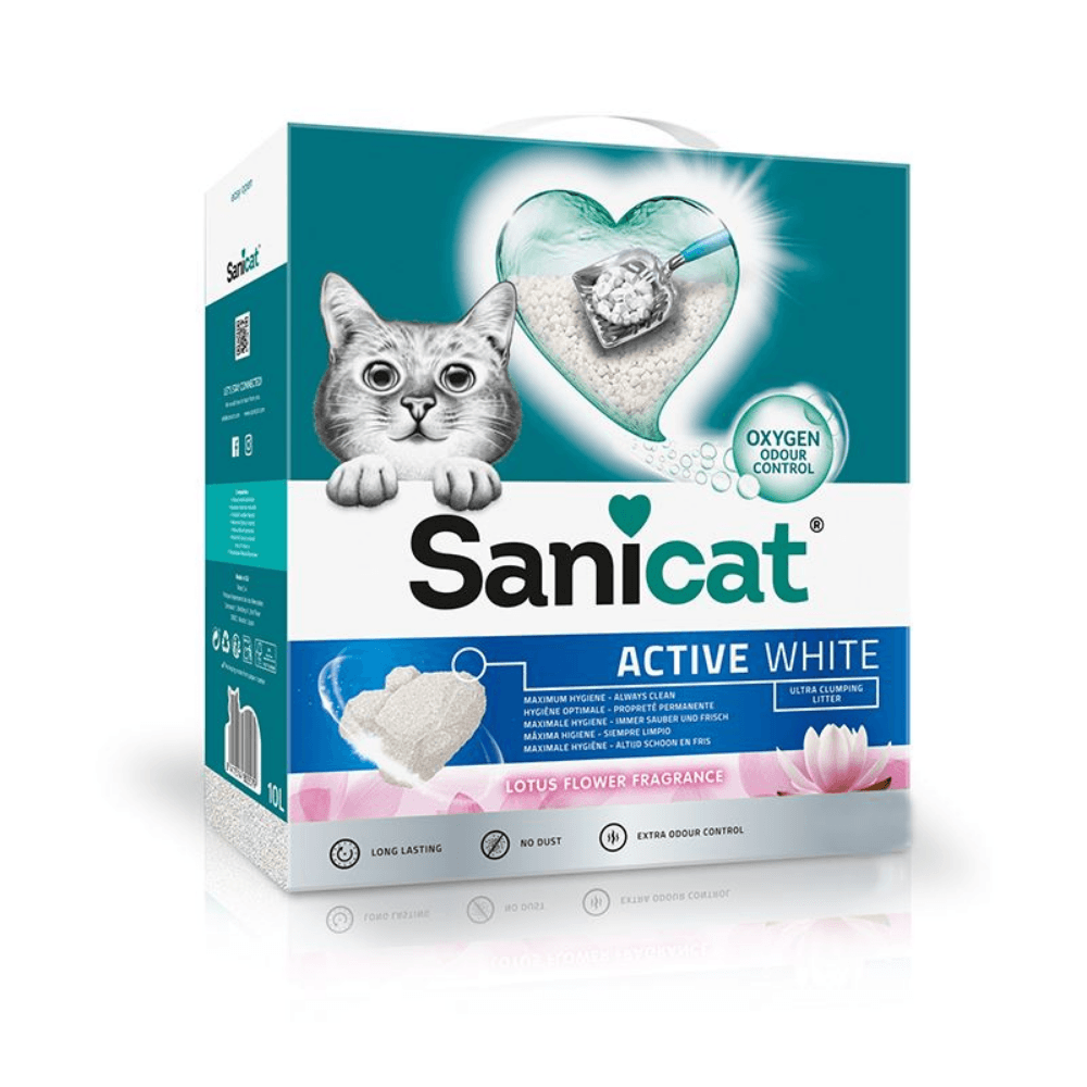 Sanicat Active White Lotus Flower Topaklanan Kedi Kumu 6 Lt.