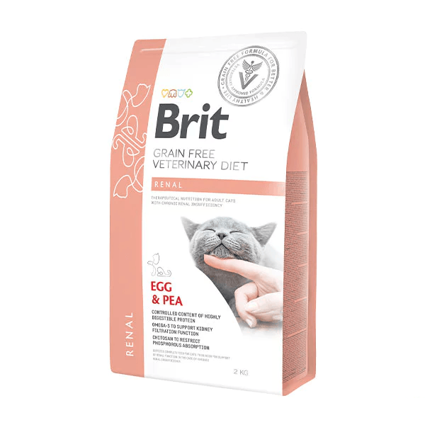 Brit Veterinary Diet Renal Böbrek Yetmezliği olan Kediler için Tahılsız Kedi Maması 2 Kg