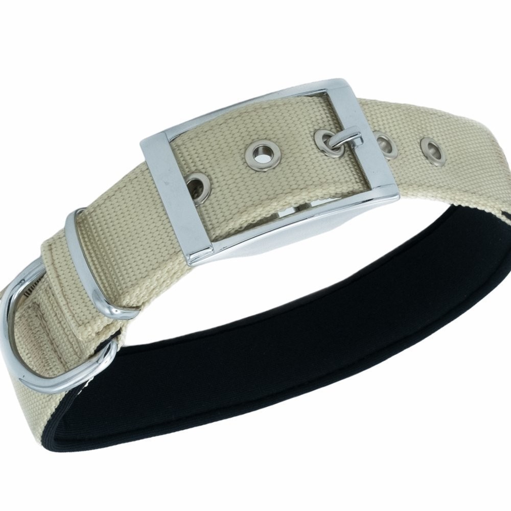 Doggie Elit Dokumadan El Yapımı Köpek Boyun Tasması 3x42-50 Cm K.Haki