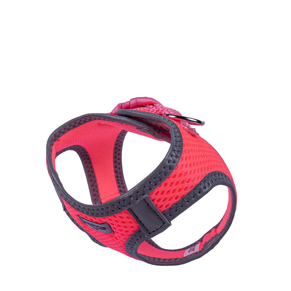 Doggie Havalı Dokuma Reflektör Serisi Küçük Irk Göğüs Tasması Pembe 3XS-22-26 Cm