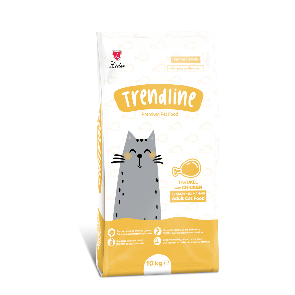 Trendline Tavuk Etli Yetişkin Kedi Maması 10 Kg