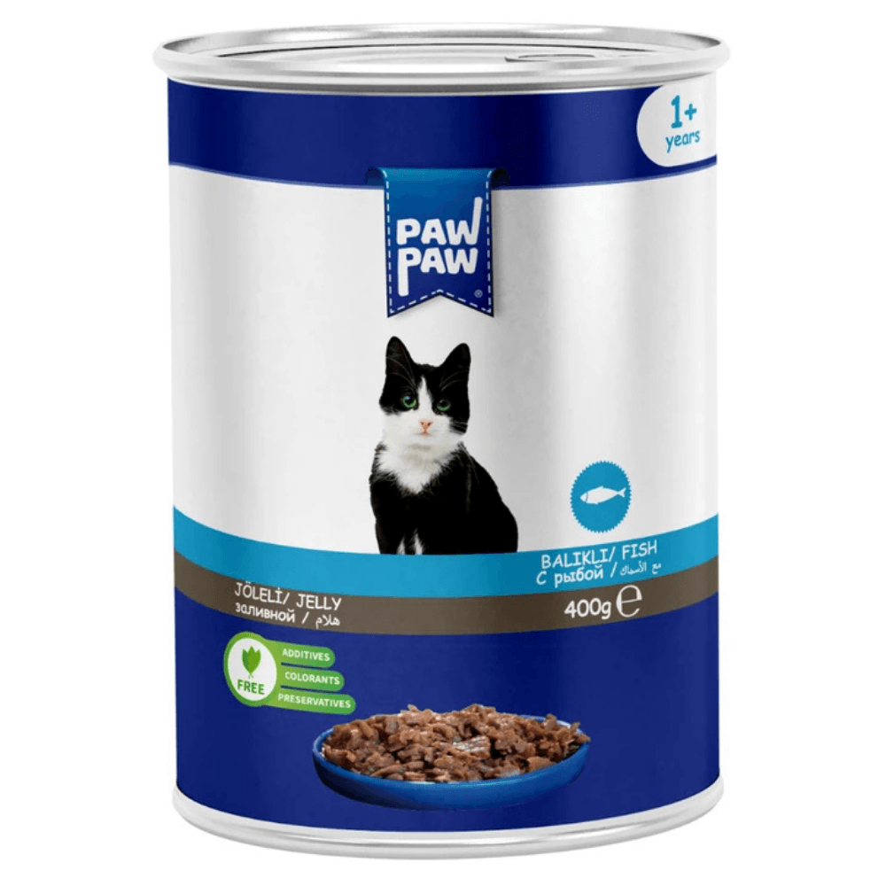 Paw Paw Balıklı Yetişkin Kedi Konservesi 400gr (24 Adet )