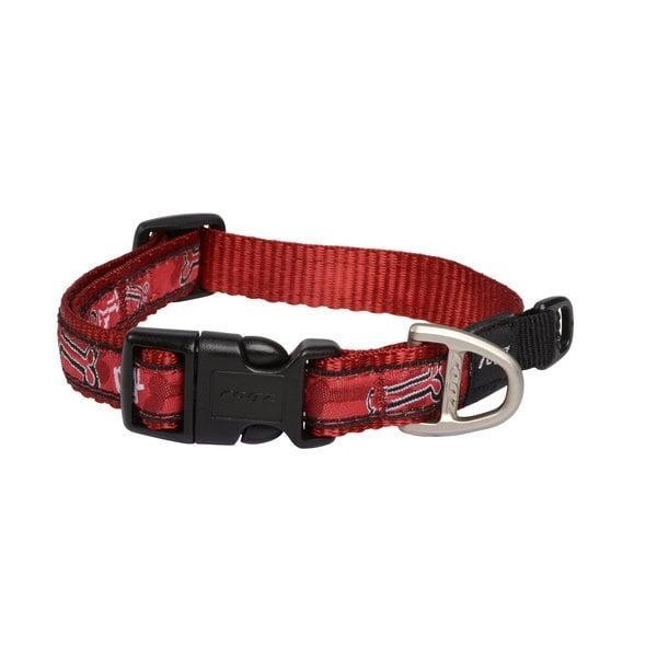 Rogz Fancy Dress Halsband M Red Rogz Bone Boyun Tasması