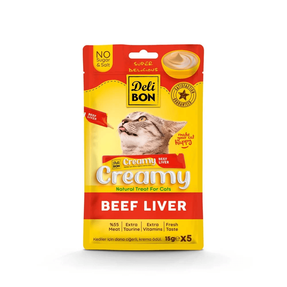 Delibon Creamy Ciğerli Ödül Maması 15gr ( 5 Adet)