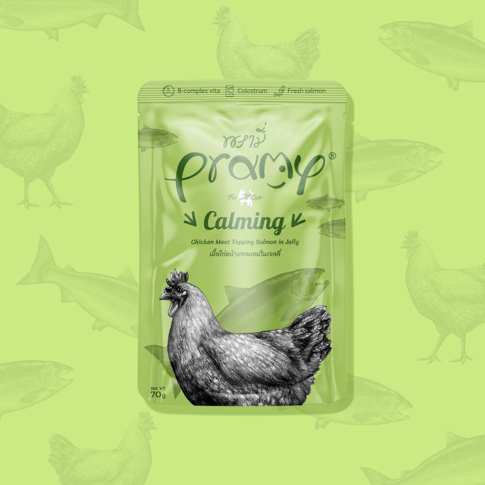 Pramy Calming Jöle İçinde Somonlu Ve Tavuklu Yetişkin Kedi Konservesi 70 Gr