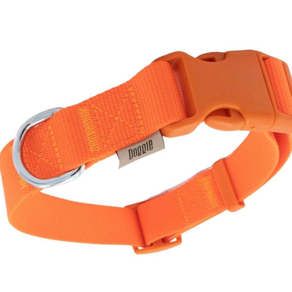 Doggie Ayarlanabilir Özellikli Dokumadan El Yapımı Köpek Boyun Tasması 3x45-60 Cm Turuncu