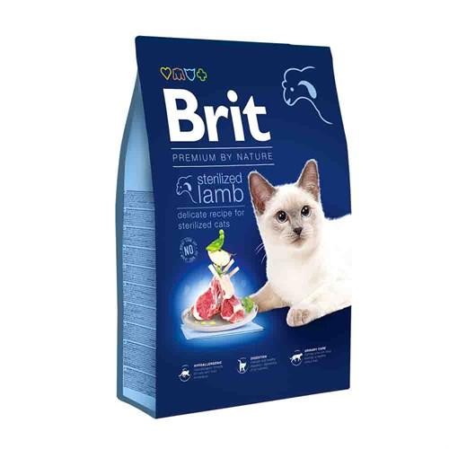 Brit Premium Kısırlaştırılmış Kuzu Etli Yetişkin Kedi Maması 8 Kg