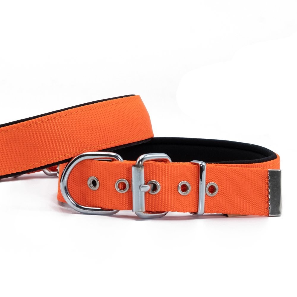 Doggie Comfort Yumuşak Dokuma Köpek Boyun Tasması M 2.5x37-45 Cm Turuncu