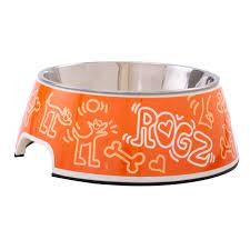 Rogz Bowlz Bubble L Orange Doodle Mama ve Su Kabı