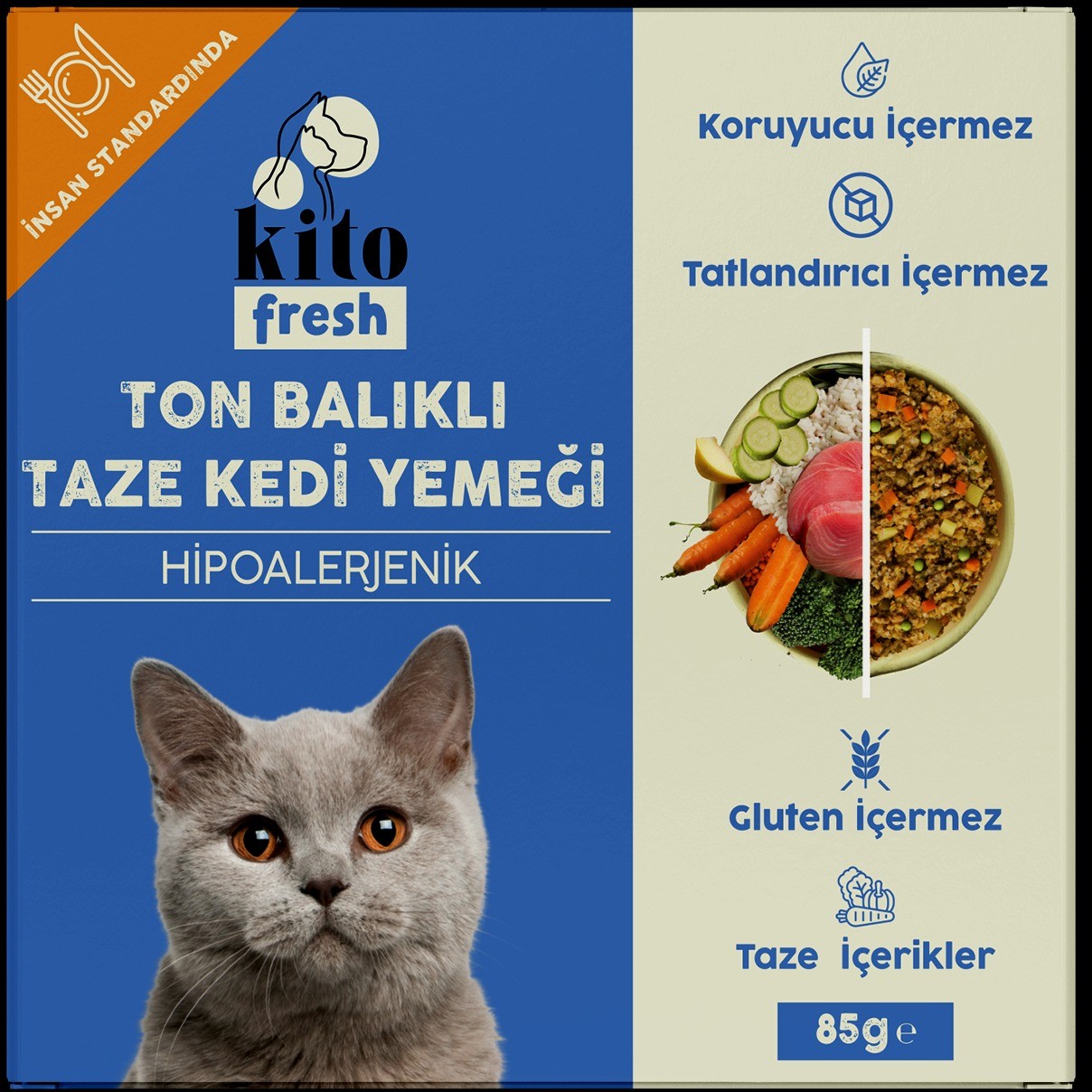 Kito Fresh Ton Balıklı Kedi Yemeği 85 Gr