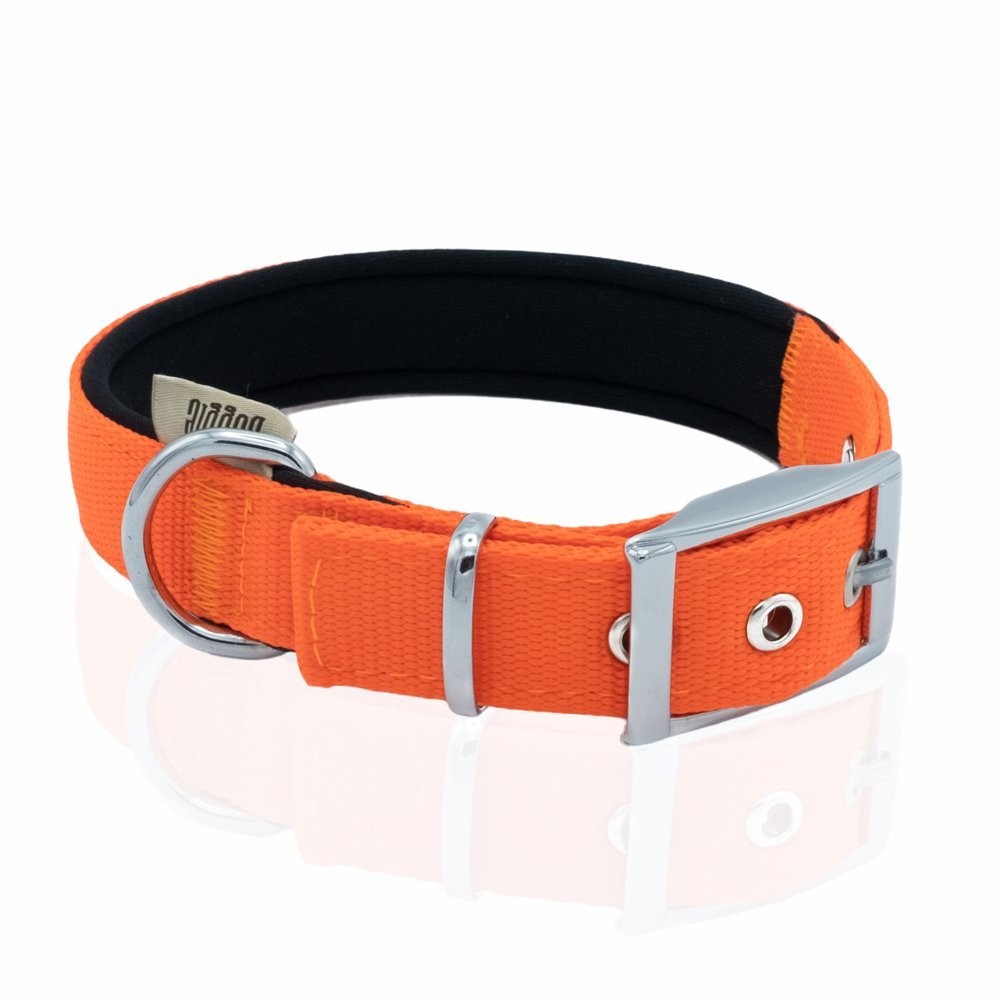 Doggie Elit Dokumadan El Yapımı Köpek Boyun Tasması 2.5x42-50 Cm Turuncu
