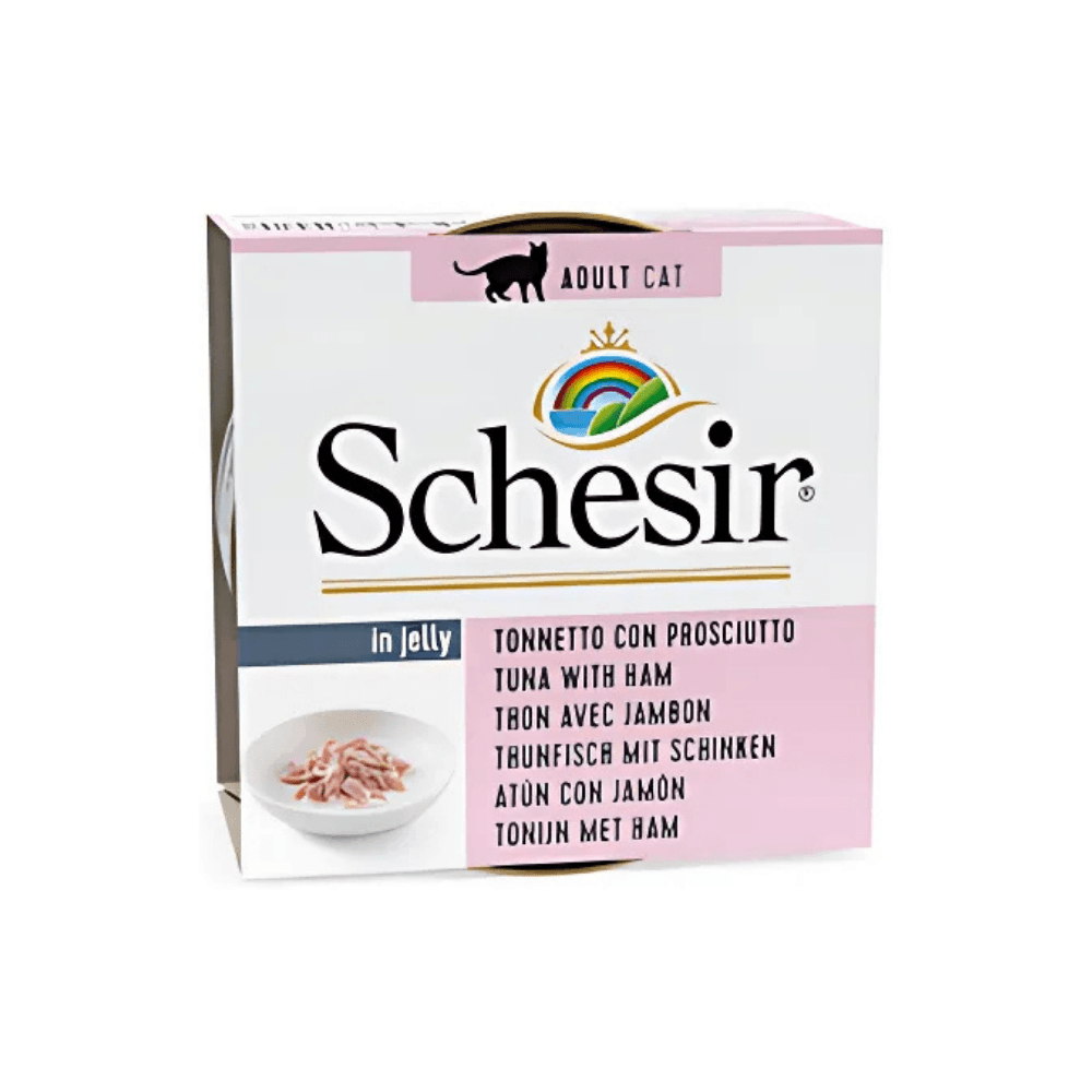 Schesir Ton Balıklı ve Jambonlu Yetişkin Kedi Konservesi 85 Gr (6 Adet)