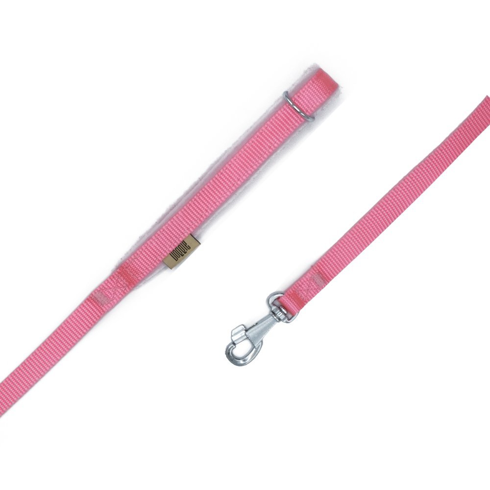 Doggie Polar Dokumadan El Yapımı Köpek Gezdirme Kayışı 1.5x160 Cm Pembe