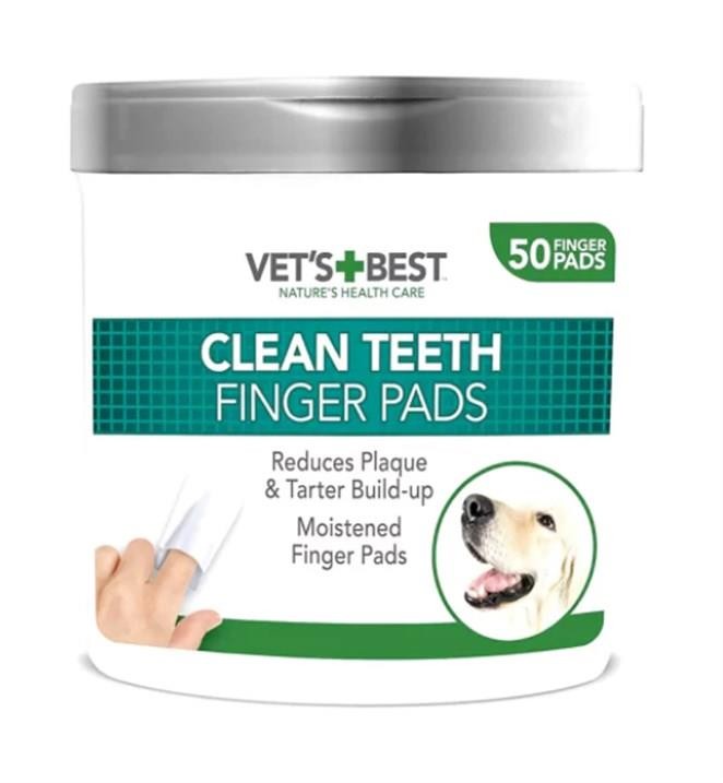 Vets Best Köpekler İçin Diş Temizleme Parmak Pedi (50 Adet)