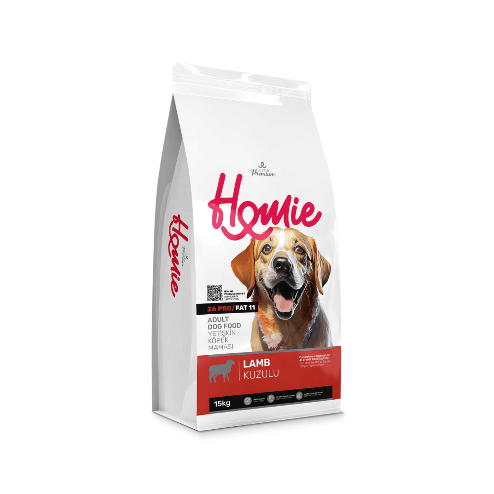 Homie Süper Premium Düşük Tahıllı Kuzu Etli Yetişkin Köpek Maması 12 Kg