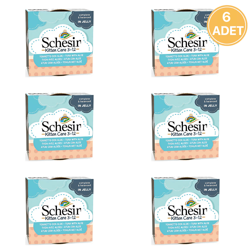 Schesir Ton Balıklı ve Aloeveralı Yavru Kedi Konservesi 85 Gr (6 Adet)