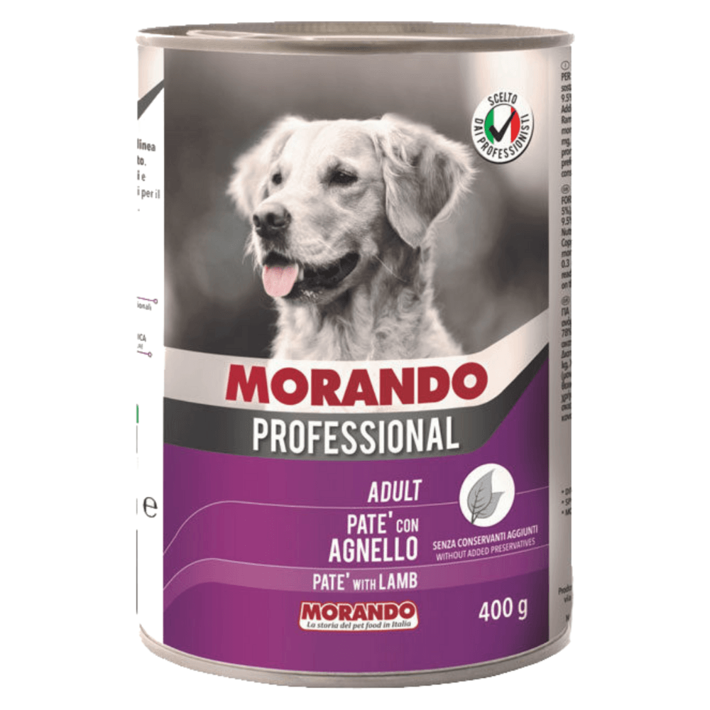 Morando Pate Kuzu Etli Yetişkin Köpek Konservesi 400 Gr