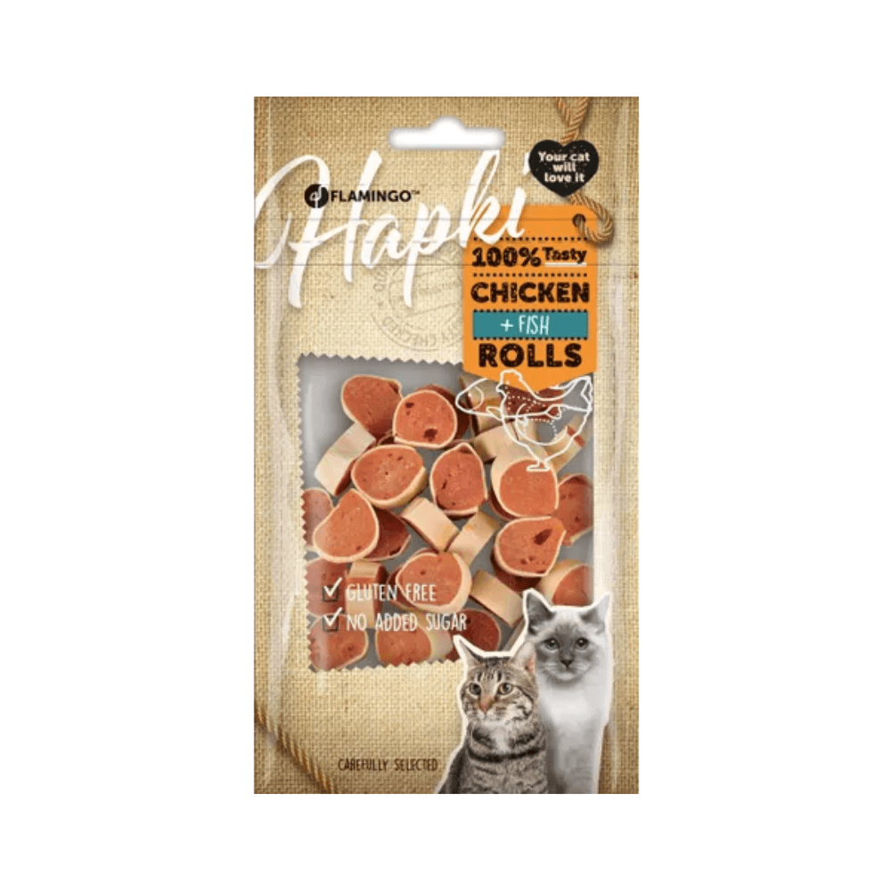 Flamingo Hapki Tavuklu ve Balıklı Kedi Ödülü 50 Gr